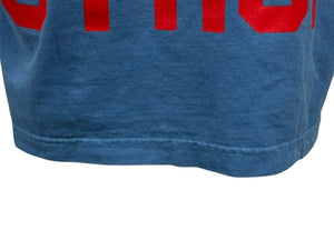 THAT'S A AWFUL LOT OF COUGH SYRUP Desto Dubb デスト ダブ tシャツ 半袖 サイズL ブルー レッド 美品 中古 010613