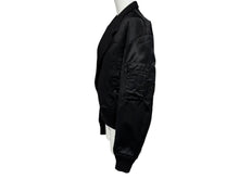 画像をギャラリービューアに読み込む, 極美品 TAAKK ターク テーラード MA1 ジャケット ブルゾン 2024AW TA24AW-JK313 JAPAN製 ウール ナイロン ブラック サイズ1 中古 4b010617