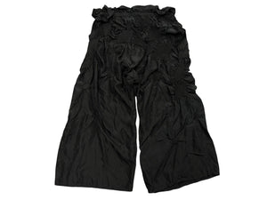 ISSEY MIYAKE FETE イッセイミヤケフェット プリーツ イージーワイドパンツ IF82FF234 ブラック シルク 美品 中古 4b010948