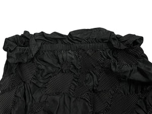 ISSEY MIYAKE FETE イッセイミヤケフェット プリーツ イージーワイドパンツ IF82FF234 ブラック シルク 美品 中古 4b010948