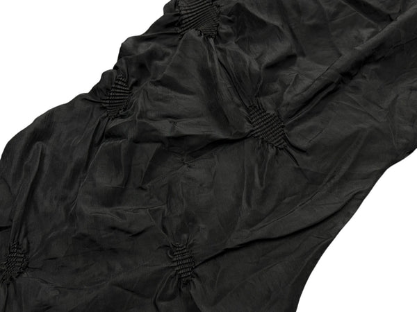 ISSEY MIYAKE FETE イッセイミヤケフェット プリーツ イージーワイドパンツ IF82FF234 ブラック シルク 美品 中古 4b010948