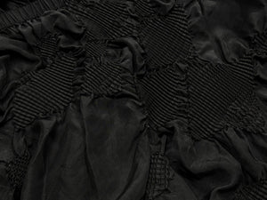 ISSEY MIYAKE FETE イッセイミヤケフェット プリーツ イージーワイドパンツ IF82FF234 ブラック シルク 美品 中古 4b010948