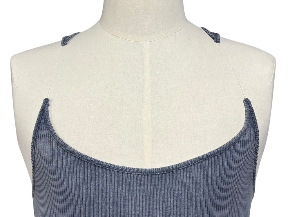 極美品 Y/Project ワイプロジェクト 2024SS INVISIBLE STRAP DRESS インビシブル ストラップ ドレス ブルーアシッド ウォッシュ サイズS 4b010622