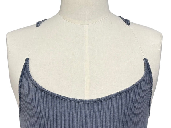 極美品 Y/Project ワイプロジェクト 2024SS INVISIBLE STRAP DRESS インビシブル ストラップ ドレス ブルーアシッド ウォッシュ サイズS 4b010622