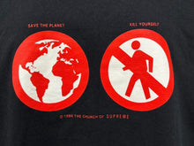 Load image into Gallery viewer, SUPREME シュプリーム 半袖Tシャツ 19FW Save The Planet Tee ブラック レッド ホワイト コットン サイズL 美品 中古 4b010633