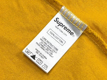 Load image into Gallery viewer, SUPREME シュプリーム 18FW Floral Logo Tee フローラルロゴ 半袖Tシャツ ゴールド コットン サイズL 美品 中古 4b010631