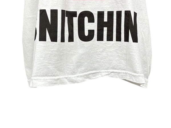 新品未使用品 AWGE STOP SNITCHIN A$AP ROCKY エイサップロッキー 半袖 Ｔシャツ ホワイト レッド コットン サイズL 中古 4b011195