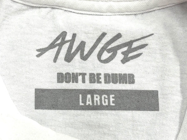 新品未使用品 AWGE STOP SNITCHIN A$AP ROCKY エイサップロッキー 半袖 Ｔシャツ ホワイト レッド コットン サイズL 中古 4b011195