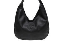 画像をギャラリービューアに読み込む, MIU MIU ミュウ ミュウ バック ワンショルダーバック レザー ホーボー バッグ ブラック 黒 美品 中古 010686