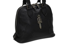 Load image into Gallery viewer, CHROME HEARTS クロムハーツ ハンドバッグ ダガージップ BSフレア ラージダガー ブラック レザー シルバー925 美品 中古 4b010698