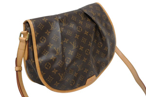 極美品 LOUIS VUITTON ルイヴィトン メニルモンタンMM ショルダーバッグ M40473 モノグラム ブラウン ゴールド金具 中古 4b010739