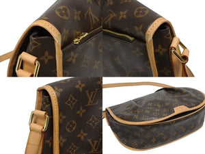 極美品 LOUIS VUITTON ルイヴィトン メニルモンタンMM ショルダーバッグ M40473 モノグラム ブラウン ゴールド金具 中古 4b010739
