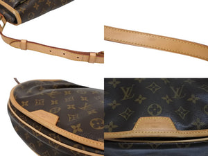 極美品 LOUIS VUITTON ルイヴィトン メニルモンタンMM ショルダーバッグ M40473 モノグラム ブラウン ゴールド金具 中古 4b010739