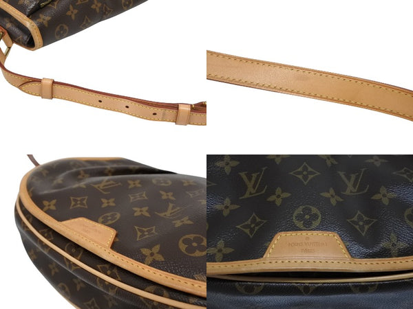極美品 LOUIS VUITTON ルイヴィトン メニルモンタンMM ショルダーバッグ M40473 モノグラム ブラウン ゴールド金具 中古 4b010739