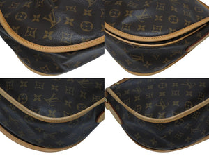 極美品 LOUIS VUITTON ルイヴィトン メニルモンタンMM ショルダーバッグ M40473 モノグラム ブラウン ゴールド金具 中古 4b010739