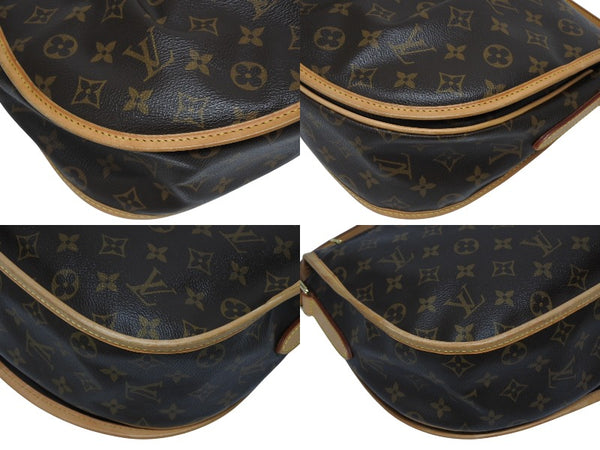 極美品 LOUIS VUITTON ルイヴィトン メニルモンタンMM ショルダーバッグ M40473 モノグラム ブラウン ゴールド金具 中古 4b010739