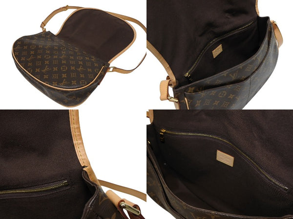 極美品 LOUIS VUITTON ルイヴィトン メニルモンタンMM ショルダーバッグ M40473 モノグラム ブラウン ゴールド金具 中古 4b010739