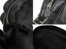 Load image into Gallery viewer, 新品同様 LOUIS VUITTON ルイヴィトン レム ショルダーバッグ ダミエグラフィット N41446 斜め掛け ブラック ロゴ 美品 中古 4b010743