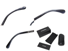 画像をギャラリービューアに読み込む, CHANEL シャネル サングラス アイウェア 5353-A c.1563/.S2 サイズ56□20 140 ココマーク グレー ブルー 美品 中古 4b010754