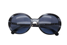 画像をギャラリービューアに読み込む, CHANEL シャネル サングラス アイウェア 5353-A c.1563/.S2 サイズ56□20 140 ココマーク グレー ブルー 美品 中古 4b010754