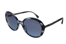 画像をギャラリービューアに読み込む, CHANEL シャネル サングラス アイウェア 5353-A c.1563/.S2 サイズ56□20 140 ココマーク グレー ブルー 美品 中古 4b010754