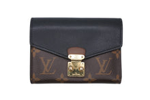 画像をギャラリービューアに読み込む, LOUIS VUITTON ルイヴィトン ポルトフォイユ パラス コンパクト 三つ折り財布 M67479 モノグラムキャンバス ブラウン ブラック 中古 4b010771