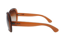 Load image into Gallery viewer, Ray-Ban レイバン サングラス JACKIE OHH Ⅱ ブラウン クリアブラウン アセテート プラスチック 717/13 RB4098 美品 中古 4b010775