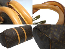 画像をギャラリービューアに読み込む, LOUIS VUITTON ルイヴィトン キーポル50 ボストンバッグ M41426 モノグラム PVC レザー モノグラム ゴールド金具 美品 中古 4b010804
