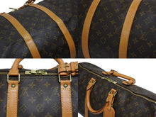 画像をギャラリービューアに読み込む, LOUIS VUITTON ルイヴィトン キーポル50 ボストンバッグ M41426 モノグラム PVC レザー モノグラム ゴールド金具 美品 中古 4b010804
