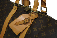 画像をギャラリービューアに読み込む, LOUIS VUITTON ルイヴィトン モノグラム キーポル45 ボストンバッグ M41428 PVC ヌメ革 ブラウン ゴールド金具 美品 中古 4b010817
