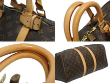 画像をギャラリービューアに読み込む, LOUIS VUITTON ルイヴィトン モノグラム キーポル45 ボストンバッグ M41428 PVC ヌメ革 ブラウン ゴールド金具 美品 中古 4b010817