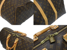画像をギャラリービューアに読み込む, LOUIS VUITTON ルイヴィトン モノグラム キーポル45 ボストンバッグ M41428 PVC ヌメ革 ブラウン ゴールド金具 美品 中古 4b010817