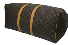 Load image into Gallery viewer, LOUIS VUITTON ルイヴィトン キーポル55 ボストンバッグ M41424 モノグラム PVC ヌメ革 ブラウン 美品 中古 4b010839