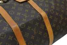 Load image into Gallery viewer, LOUIS VUITTON ルイヴィトン キーポル55 ボストンバッグ M41424 モノグラム PVC ヌメ革 ブラウン 美品 中古 4b010839