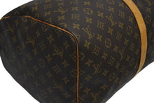 Load image into Gallery viewer, LOUIS VUITTON ルイヴィトン キーポル55 ボストンバッグ M41424 モノグラム PVC ヌメ革 ブラウン 美品 中古 4b010839