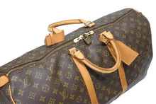 Load image into Gallery viewer, LOUIS VUITTON ルイヴィトン キーポル55 ボストンバッグ M41424 モノグラム PVC ヌメ革 ブラウン 美品 中古 4b010839