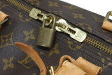 Load image into Gallery viewer, LOUIS VUITTON ルイヴィトン キーポル55 ボストンバッグ M41424 モノグラム PVC ヌメ革 ブラウン 美品 中古 4b010839