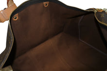 Load image into Gallery viewer, LOUIS VUITTON ルイヴィトン キーポル55 ボストンバッグ M41424 モノグラム PVC ヌメ革 ブラウン 美品 中古 4b010839
