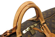 Load image into Gallery viewer, LOUIS VUITTON ルイヴィトン キーポル55 ボストンバッグ M41424 モノグラム PVC ヌメ革 ブラウン 美品 中古 4b010839