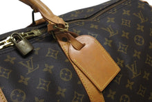 Load image into Gallery viewer, LOUIS VUITTON ルイヴィトン キーポル55 ボストンバッグ M41424 モノグラム PVC ヌメ革 ブラウン 美品 中古 4b010839