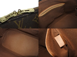 LOUIS VUITTON ルイ ヴィトン アルマPM ハンドバッグ M51130 モノグラム PVC ブラウン ゴールド金具 良品 中古 4b010840