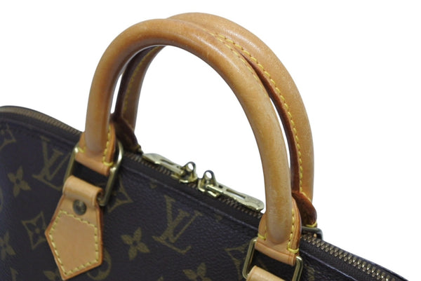 LOUIS VUITTON ルイ ヴィトン アルマPM ハンドバッグ M51130 モノグラム PVC ブラウン ゴールド金具 良品 中古 4b010840