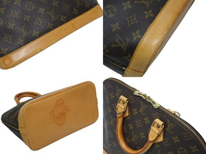 LOUIS VUITTON ルイ ヴィトン アルマPM ハンドバッグ M51130 モノグラム PVC ブラウン ゴールド金具 良品 中古 4b010840