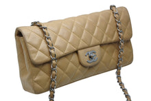 画像をギャラリービューアに読み込む, CHANEL シャネル マトラッセ25 ショルダーバッグ ココマーク ラムスキン ベージュ 9番台 シルバー金具 中古 4b010850
