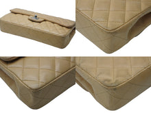 画像をギャラリービューアに読み込む, CHANEL シャネル マトラッセ25 ショルダーバッグ ココマーク ラムスキン ベージュ 9番台 シルバー金具 中古 4b010850