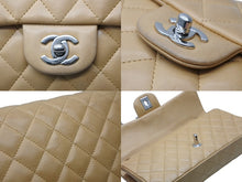 画像をギャラリービューアに読み込む, CHANEL シャネル マトラッセ25 ショルダーバッグ ココマーク ラムスキン ベージュ 9番台 シルバー金具 中古 4b010850