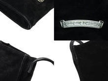 画像をギャラリービューアに読み込む, CHROME HEARTS クロムハーツ スクエアポケット ヴァインダガー ショルダーバッグ スエード 美品 中古 4b010871