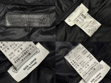 画像をギャラリービューアに読み込む, CHROME HEARTS クロムハーツ ナイロン ダウンベスト サイズL クロスボールボタン ダガージップ ブラック 美品 中古 4b010873