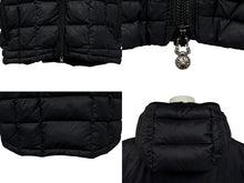 画像をギャラリービューアに読み込む, CHROME HEARTS クロムハーツ ナイロン ダウンベスト サイズL クロスボールボタン ダガージップ ブラック 美品 中古 4b010873