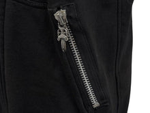 画像をギャラリービューアに読み込む, CHROME HEARTS クロムハーツ CHプラスパッチ スクロールラベル ダガージップ フードベスト サイズL ブラック 美品 中古 4b010875